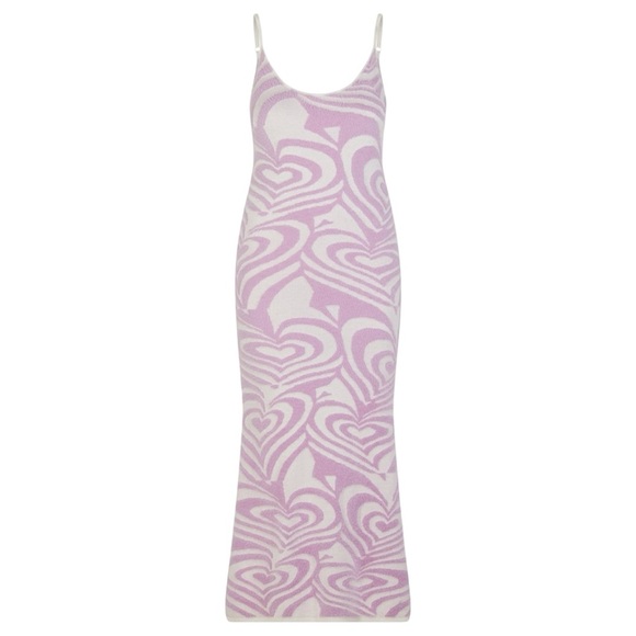 House of Sunny Dresses & Skirts - House of Sunny Groove Is In The Heart Hockney Midi Dress, Lavender Pink, XS, NWT